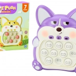 Spielkonsole Pop-It Fuchs lila mit 7 Spielmodi