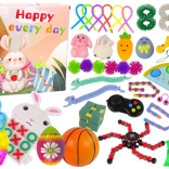 Osterset mit Fidget-Spielzeugen Pop It und Squishy – 42 Stück