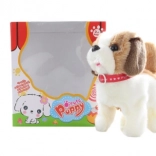 Laufender und bellender Plüschhund mit Batteriebetrieb