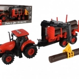 Zetor Traktor mit Anhänger und Ladearm