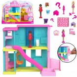 Mattel Mini Barbie Land Haus mit Püppchen, Haustier und Zubehör