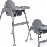 Kinder-Hochstuhl 2-in-1 mit Tablett und Gurten ECOTOYS