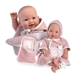 Blinkende und pinkelnde realistische Babypuppe mit Ganzkörper-Vinyl