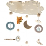 Hängemobile Bär aus naturbelassenem Holz