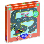 Gigantisches Puzzle Rennstrecke CRAZY MOTORS, 26 Teile