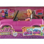 Puppe mit Auto 30 cm