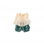 Kleidungsset für 38-cm-Puppe – cremefarbene Punkte