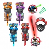 Ninja-Set mit Schwert, Maske und Pfeilen mit Licht- und Soundeffekten