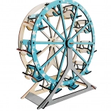 Holz-3D-Puzzle Riesenrad türkis