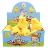 hüpfendes Aufzieh-Küken aus Plüsch und Kunststoff 9 × 8 × 6 cm