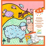 Djeco lustige Box mit Malbüchern und Spielen Bauernhof