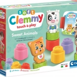 Clementoni Soft Clemmy Spielset Niedliche Tierchen mit Büchlein