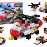 Konstruktionsbausteine Hubschrauber 6-in-1 Heimwerker-Fahrzeugset, 117 Teile.