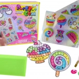 Set für Diamantmalerei – bunte Aufkleber mit Süßigkeiten