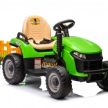 Elektrischer Kindertraktor mit Anhänger – grün