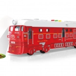 Schwungrad-Zug mit Projektion und Effekten, rot 33 cm