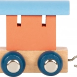 Oranger Holzwagen Small Foot Polar Train