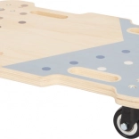 Abenteuer-Holzbalancebrett auf Rollen