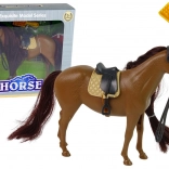 Pferdefigur zum Kämmen mit brauner Mähne