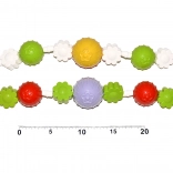 Kinderwagenkette Blumen und Kugeln