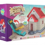 Bauset Häuschen aus formbarem Sand mit Zubehör