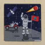 Holzpuzzle Weltraum – Auf dem Mond, 9 Teile